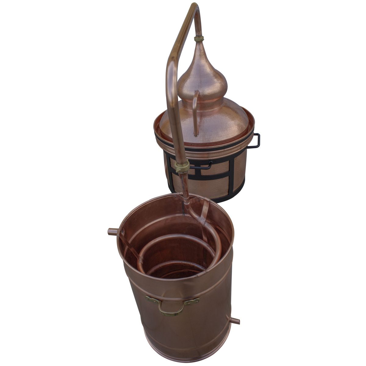 Alambiques em Cobre c/ Capacete Tradicional e Sistema de Vedação a Água 350L — изображение 2