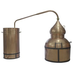 Alambiques Direitos em Cobre estrutura reforçada em ferro 500L